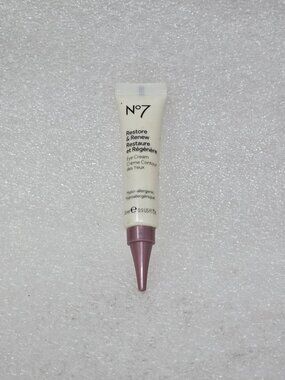 No7 Restore & Renew Eye Cream 15ml Hypo-Allergenic Anti-Aging Formula